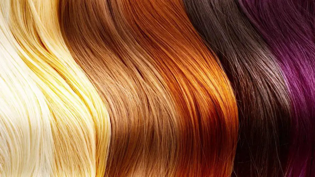 Different colors of hair